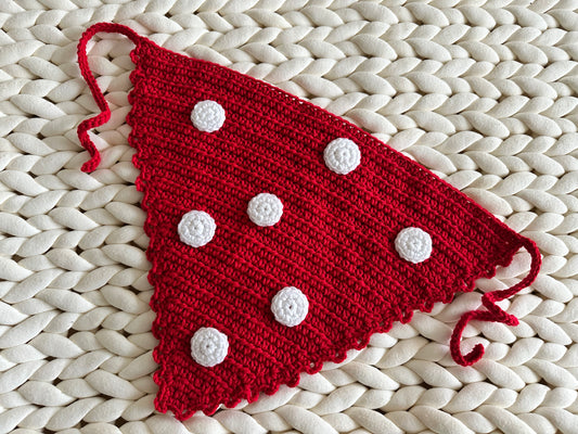 Crochet Mushroom Bandana
